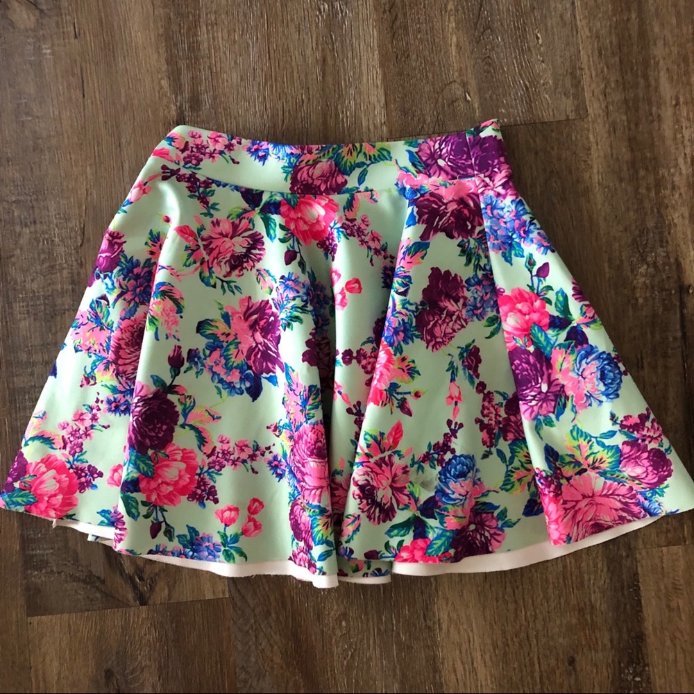 Bright Floral Skirt